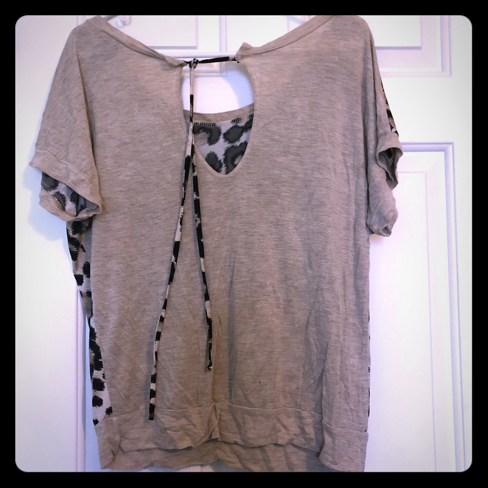 Animal print top